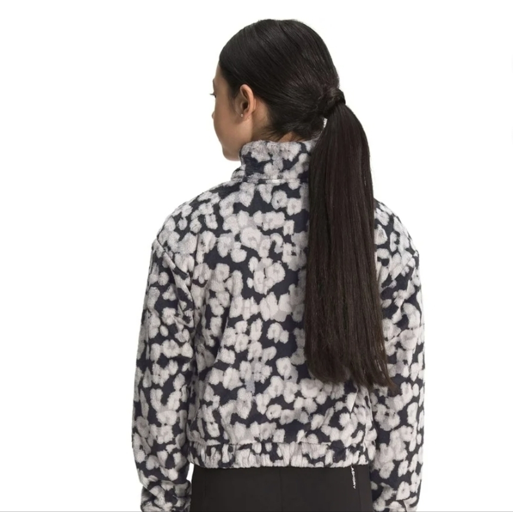 The North Face Girl's Printed Osolita Full Zip Jacket in Vanadis Leopard Print - Picture 2 of 11
